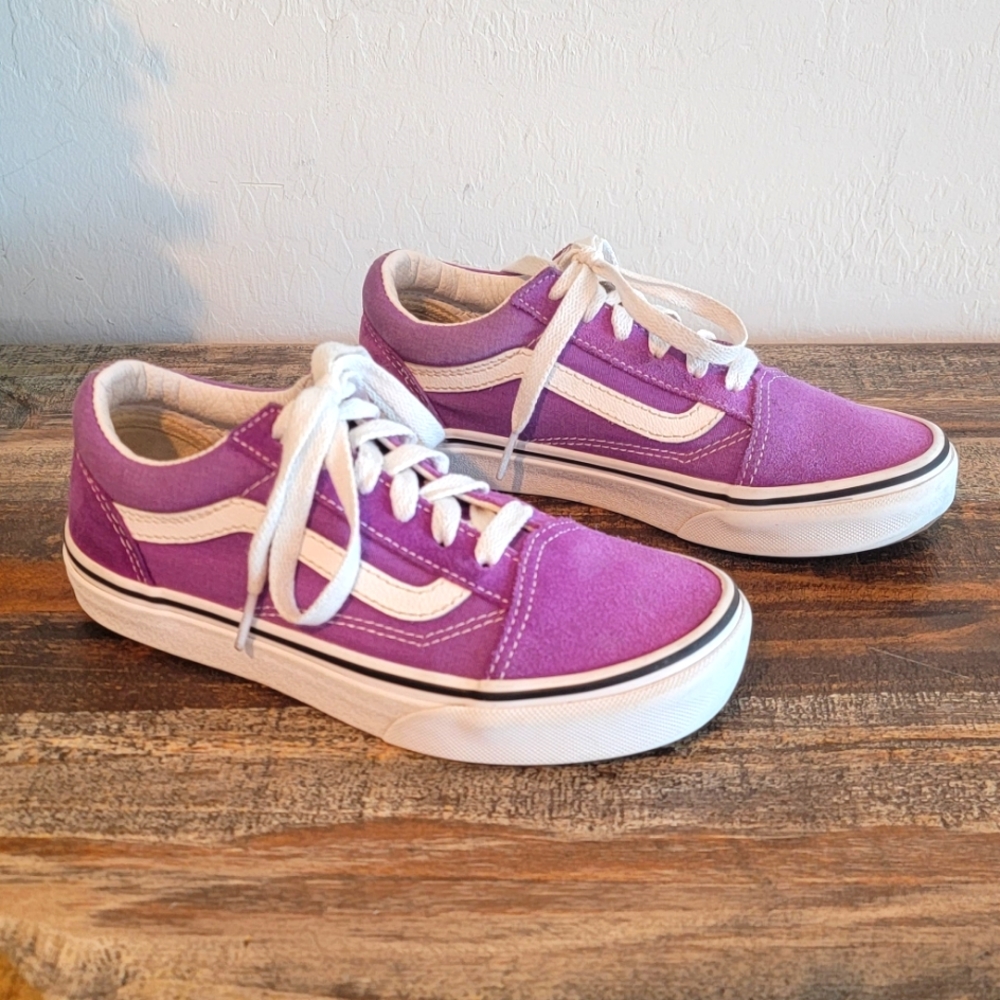 Vans Girls Sneakers Purple Suede Skaters